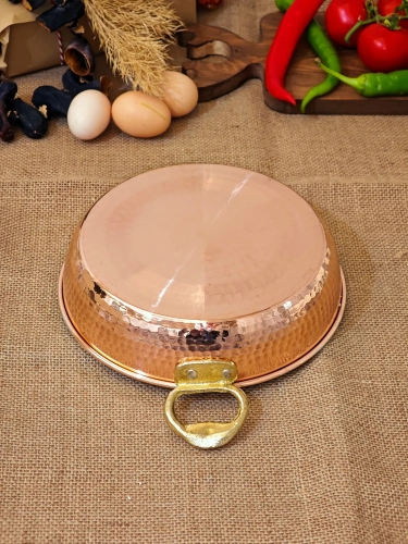Bakır Yumurta Sahani 22 cm - Görsel 5