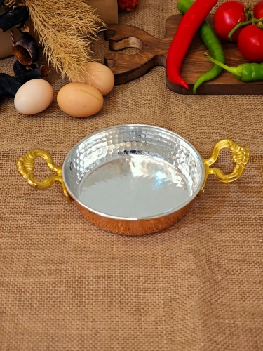 Bakır Yumurta Tava 14 cm - Görsel 4