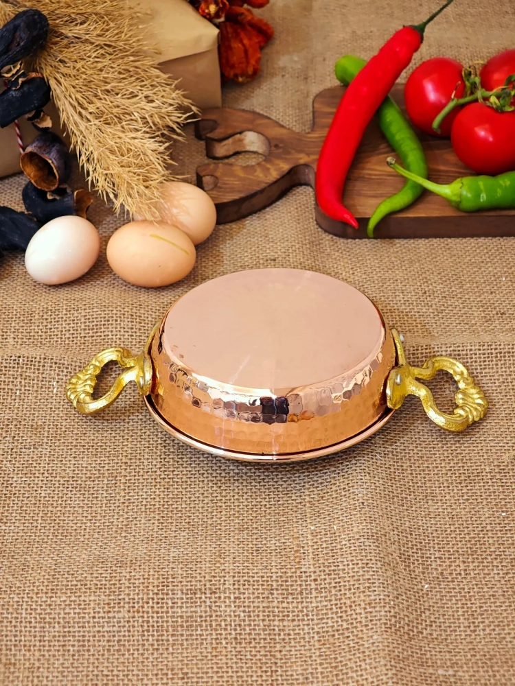 Bakır Yumurta Tava 14 cm - Görsel 5