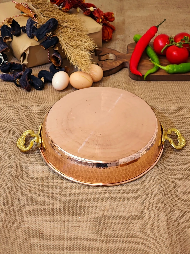 Bakır Yumurta Tava 27 cm - Görsel 3