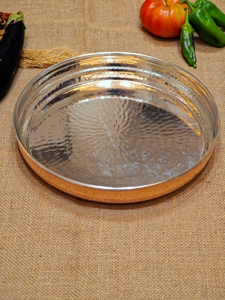 Dövme Bakır Güveç Tepsisi 30 cm - Görsel 2