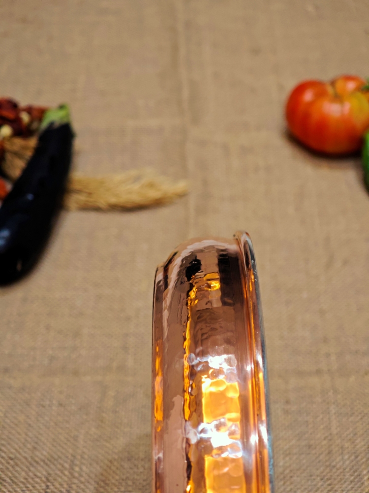 Dövme Bakır Güveç Tepsisi 30 cm - Görsel 3