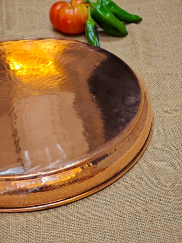 Dövme Bakır Güveç Tepsisi 40 cm - Görsel 3