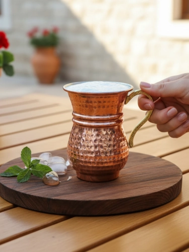 Geleneksel Bakir Maşrapa - Görsel 2