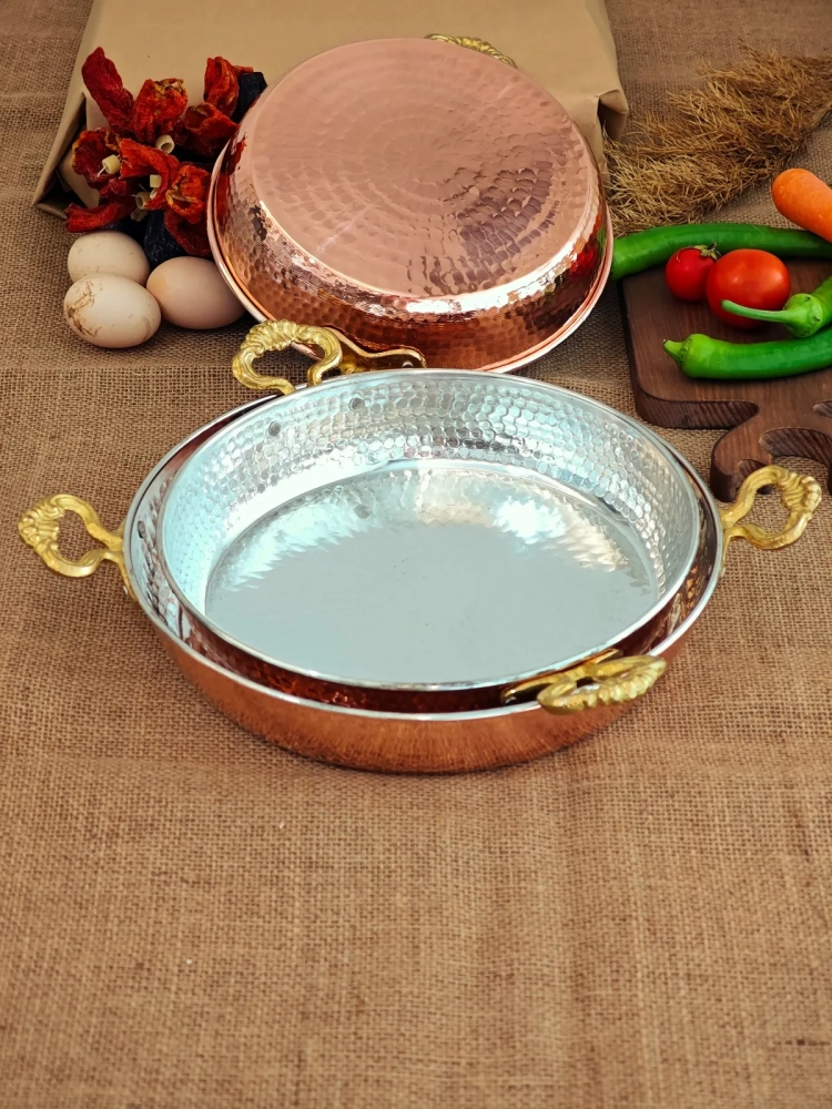 Kalın Bakır Tava 3'lü Set - Görsel 3