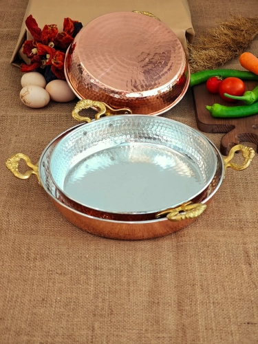 Kalın Bakır Tava 3'lü Set - Görsel 3