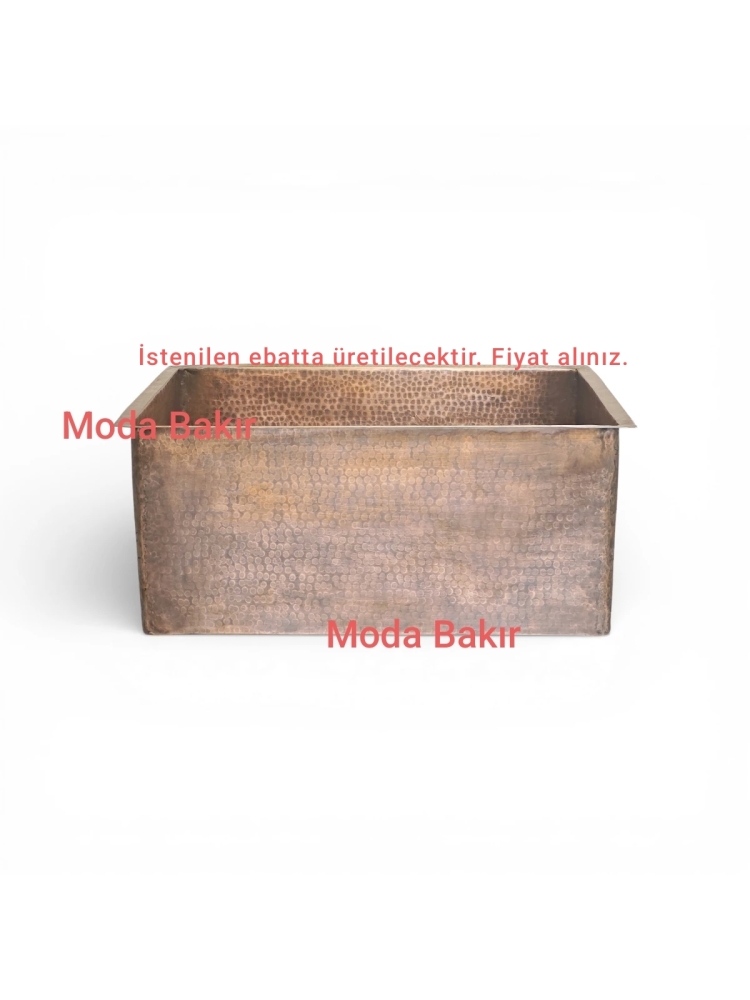 Moda Bakır Mutfak Evyesi Bakır - Görsel 1